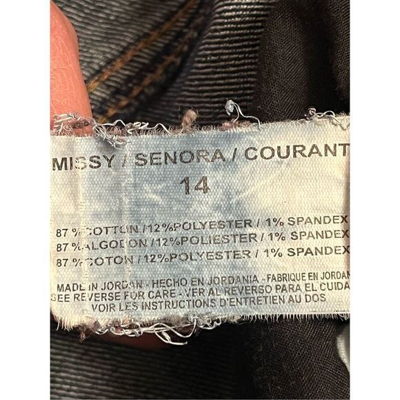 Bandolino Jeans Women's Caroline Slim Straight Stretch Denim Blue Sz 14 (1824) - Picture 7 of 7